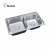 Import Gudsink 8143 countertop 2 double bowl sink kitchen basin sink stainless steel kitchen sink from China