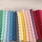 Haida 100 polyester knitting minky dot fabric for baby blanket