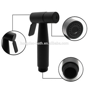 Hand Held Toilet Bidet Sprayer, Premium Stainless Steel Black Diaper Sprayer Shattaf Bathroom bidet spray black