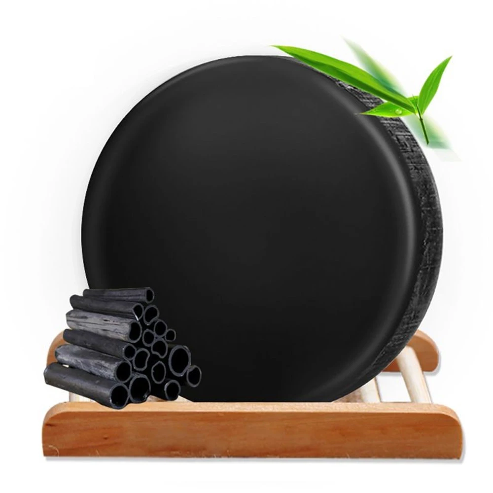 Handmade Bamboo Charcoal Soap Purify Blackhead Deep Clean Carbon Oil Control Soap Face Care