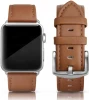 Handmade  slim leather loop strap for genuine leather apple watch band