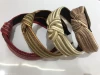 Handmade woven straw Tie knotted headband Vinchas Para Cabello Raffia Hand-woven hairbands  hair accessories