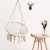 Import Hanging chair mesh Nordic handmade cotton rope weave swing outdoor square hanging basket from China