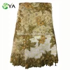 hangzhou coffee organza guipure lace fabric in taya for women dress