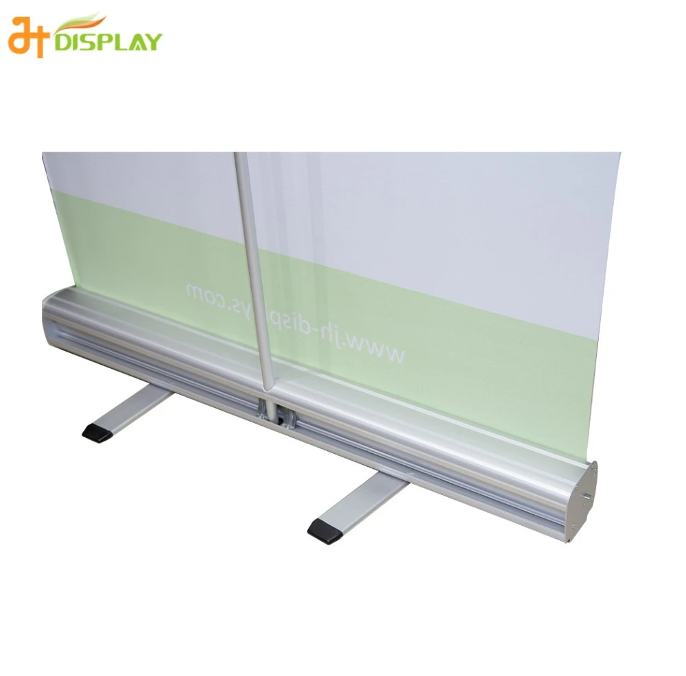 Heavy base roll up standee desk roll up stand a4 size mini banner tabletop display roll up stand