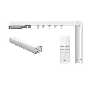 Heavy duty ceiling mounted silent motorized electric curtain track with motor