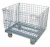 Import Heavy Duty Collapsible Metal Wire Stackable Wire Mesh Storage Cage with Wheels from China