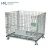 Import Heavy duty insulated foldable steel collapsible welded wire mesh storage cages container with wheels from China