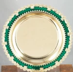 High End Round Metal Plaque And Plate Souvenir
