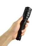 High Power 3000LM Flashlight Torch 2*18650, Super Bright Zoom Powerful Torch Tactical led Flashlight