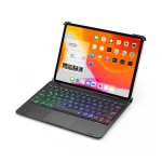 High Quality 7 Colors Backlight ABS Touchpad BT Wireless Keyboard Case for iPad Pro 11" 2020 &