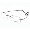 High quality brand name rimless eyeglasses, hot sale optical eyewear optical