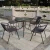 Import High Quality Cheap Rattan Furniture Wicker Garden Table And 4 Chairs Outdoor Dining Sets from China
