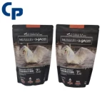 High Quality Custom Logo Food Grade Plastic Eco Friendly Stand up Bottom Gusset Zipper Pet Food Snack Packaging Bag