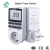 High Quality European Daily Weekly programmable Digital Timer Switch plug 220V household