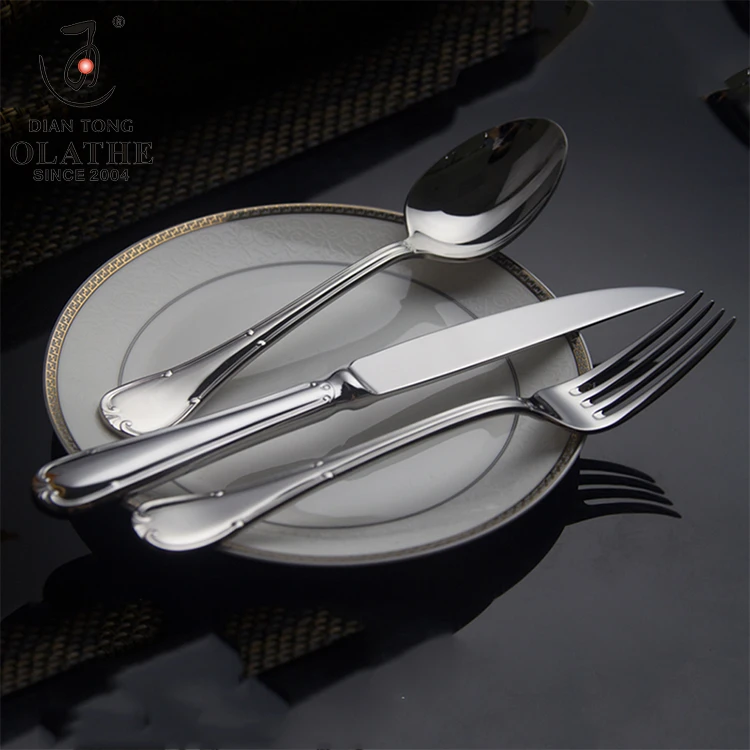 High quality inox 18/8 cutlery spoon and fork stainless steel spoon fork and knife stainless steel flatware set
