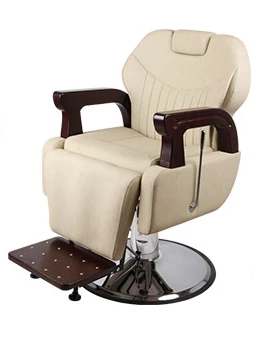 High-quality Metal Leather Styling Armrest Beauty Salon Furniture Barber Chair