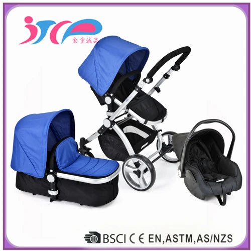 high quality multifunction baby stroller pram 3 in 1 baby stroller with car seat carry cot