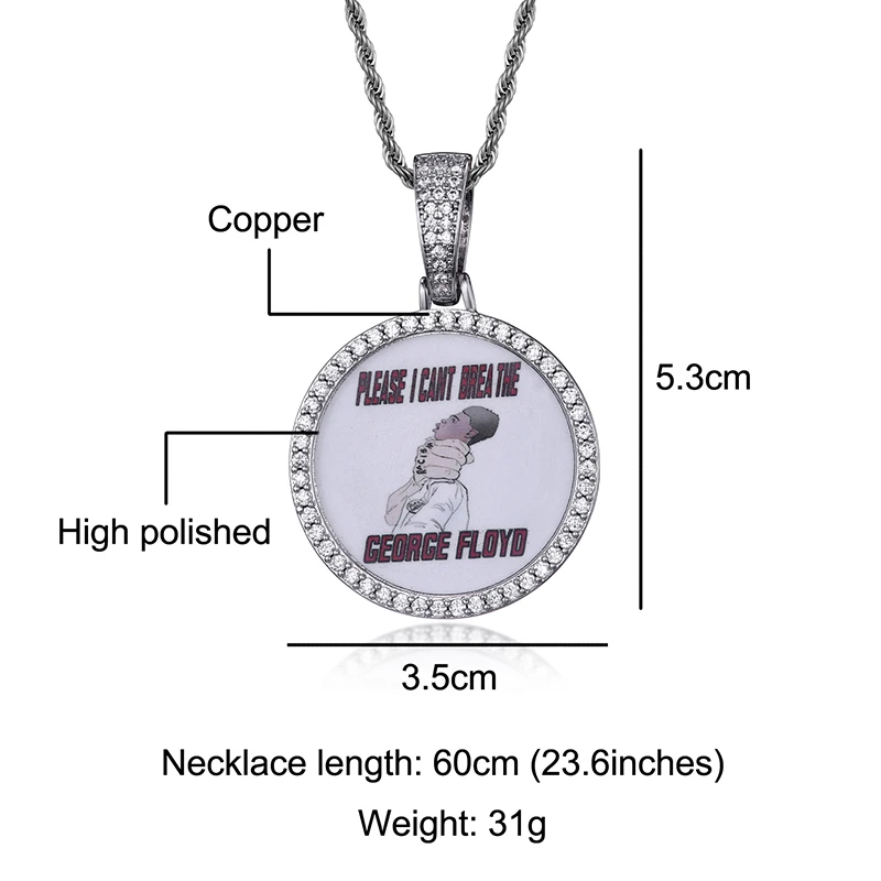 High Quality New Custom Pictures Pendant Jewelry Round Shape Picture Pendant Necklace Jewelry Crystal Pendants
