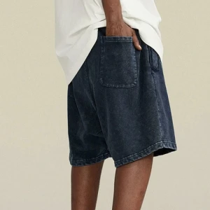 High Quality Plus Size French Terry Running Shorts Vintage Custom Logo Plain Cotton Acid Wash Sweat Shorts Men Mens Shorts