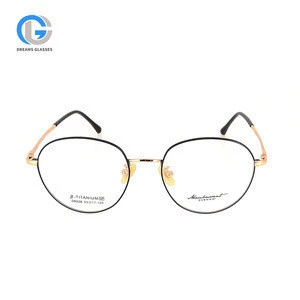 High Quality Round Glasses Frame Men Women Vintage Titanium Optical Frame Eyewear