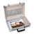 Import High Quality Silver Aluminum Brief Case Notebook Lockable Carry Case from China