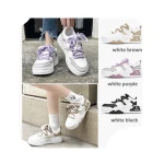 High Quality White Sneakers For Men Luxury Shoes Design Casual Cotton Fabric Denim Sports Basketball Style Skateboarding Shoes