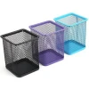 High Quality Wire Mesh Office Supplies Wire Mesh Stationery Cup Metal Pen Holder Square Desktop Wire Mesh Pen Holder