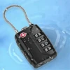 High Quality Wire Zinc Alloy Digit Suitcase Lock TSA Travel lock TSA Cable combination TSA Approved Padlock