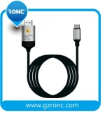 High Speed 4K@60Hz 3D UHD2160p Type C to HDMI Cable for 3D Television