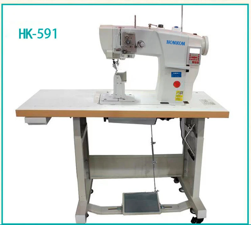 HK-591High-speed computer single-needle roller sewing leather, shoes, bags, hats and other thick materials.