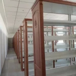 Home Office Iron Wood Combined Wooden Six-Layer Bookshelf
