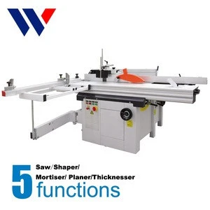 Horizontal woodworking combinate multifunction table saw machine with planer