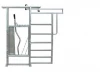 Hot dip galvanized cattle farm equipment cattle yard portable sliding gate with headbail