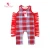 Import Hot high quality kids baby clothes red and blue and white grid soft baby cotton romper from China