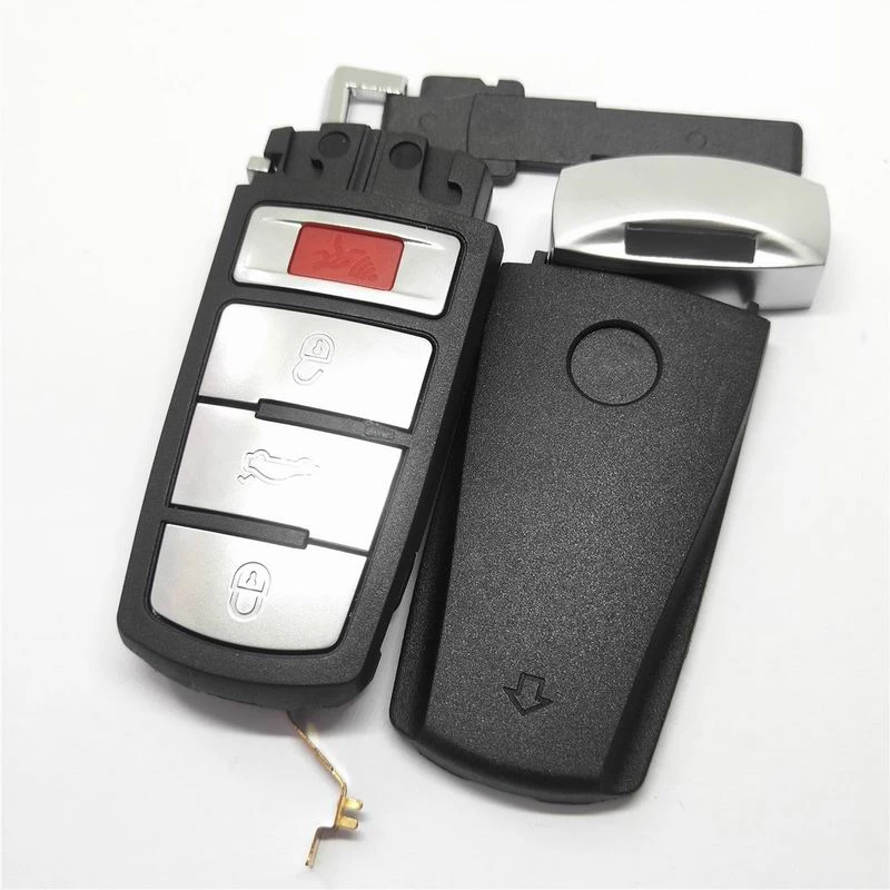 Hot sale 3+1 button remote car key shell with emergency key for key vw MAGOTAN
