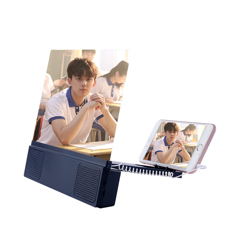 Hot sale 3D Phone Screen Magnifier with Speaker 12 inch Mobile Phone Screen Amplifier