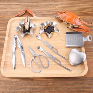 Hot Sale 8-Pieces Seafood Tool Kit With Lobster Crackers And Forks Set