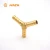 Import Hot sale china suppliers brass hose barb y tee pipe fitting,plastic hose connector tee from China