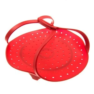 Hot Sale FDA And LFGB Approval Silicone Steamer Basket For Kitchen