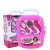 Import Hot Sale Girl Salon Toys Pink Beauty Trolley Case with Dress Accessories 8 Pcs from China