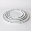 Hot Sale High Quality Cookware Tableware Set Ceramic Marble Plate For Restaurant