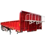 Hot Sale JOZOTG 3-Axles Cargo Semi Trailer Chinas 20ft 40ft 45ft Side Wall Semi Trailers Truck Trailers