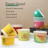 Hot sale kraft paper hot soup cup bowl food cup disposable salad and soup paper bowls custom print paper bowl