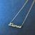 Import Hot sale laser casting necklace 14k gold chain name plate necklace personalised from China