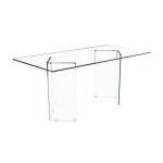 Hot Sale living room furniture rectangle glass dining table with V-Shape glass frame