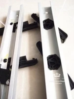 hot sale low price 16 blade pp clip aluminium single contral louver glass window frames in window