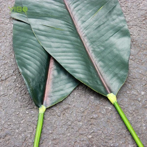 Hot Sale Natural Artificial Plant Leaves PU Real Touch Banana Leaf