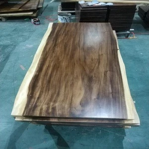 Hot sale solid wood walnut slab dining table / restaurant table and chair/restaurant table