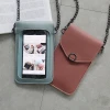 Hot sale touch screen Shoulder women crossbody bag leather mobile cell phone bag case